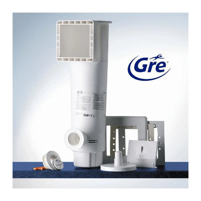GRE Piscina Acero Blanco Modelo Bora Redonda 3,70