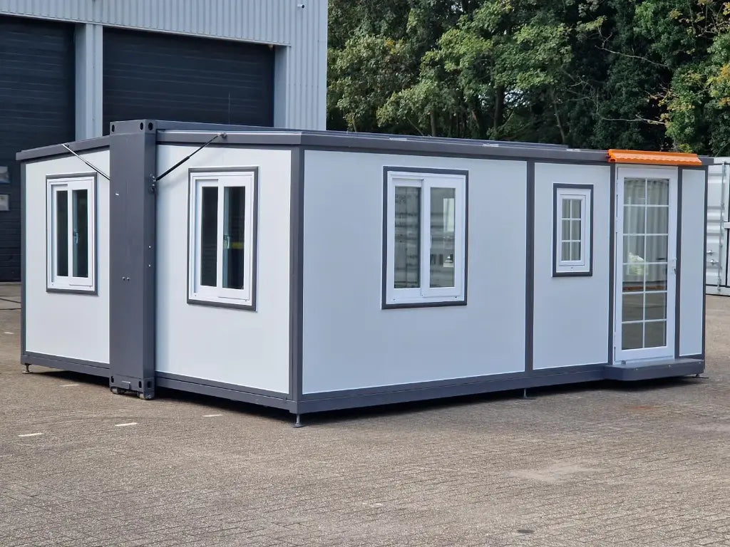 Mobile Wohneinheit 28 m² Büro‑Modul – Minimalistisch, Nachhaltig, Flexibel Komplett