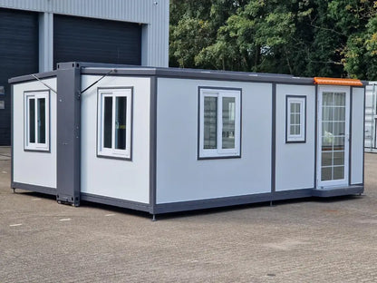Mobile Wohneinheit 28 m² Büro‑Modul – Minimalistisch, Nachhaltig, Flexibel Komplett