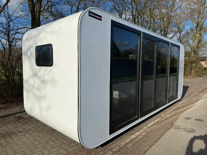 Stahlworks B Tiny House – Modulares Wohn‑und Arbeitsmodul 6 Fenster