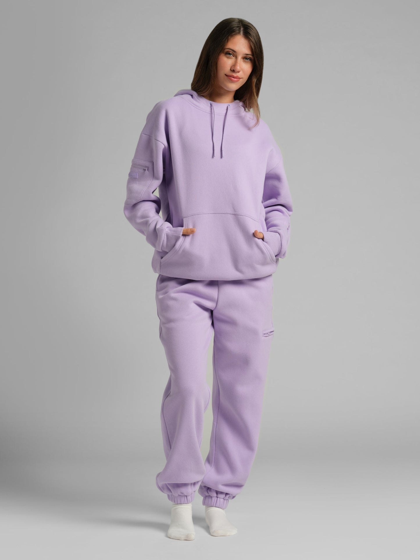 Comfrt Airplane Mode Travel Hoodie mit integrierter Augenmaske