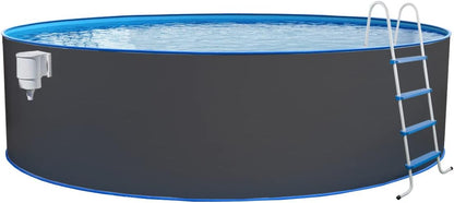Contenedores Ejido Piscina a Parete Acciaio 350x120 cm Antracita
