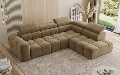 Luxusbetten24 Designer Mia L Maxi Sofa in Chenille