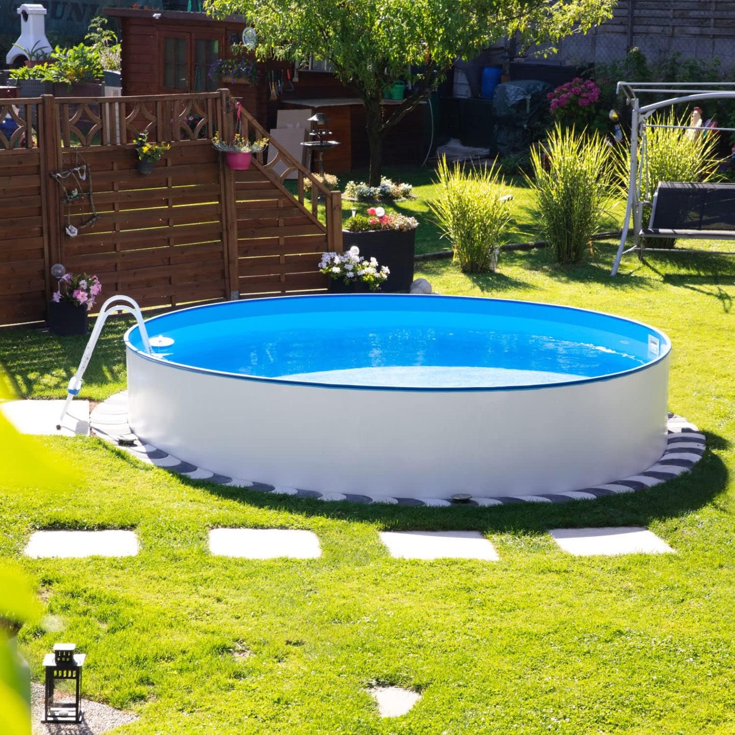 Contenedores Ejido SL Piscina Smontabile 350x120 cm Bianco
