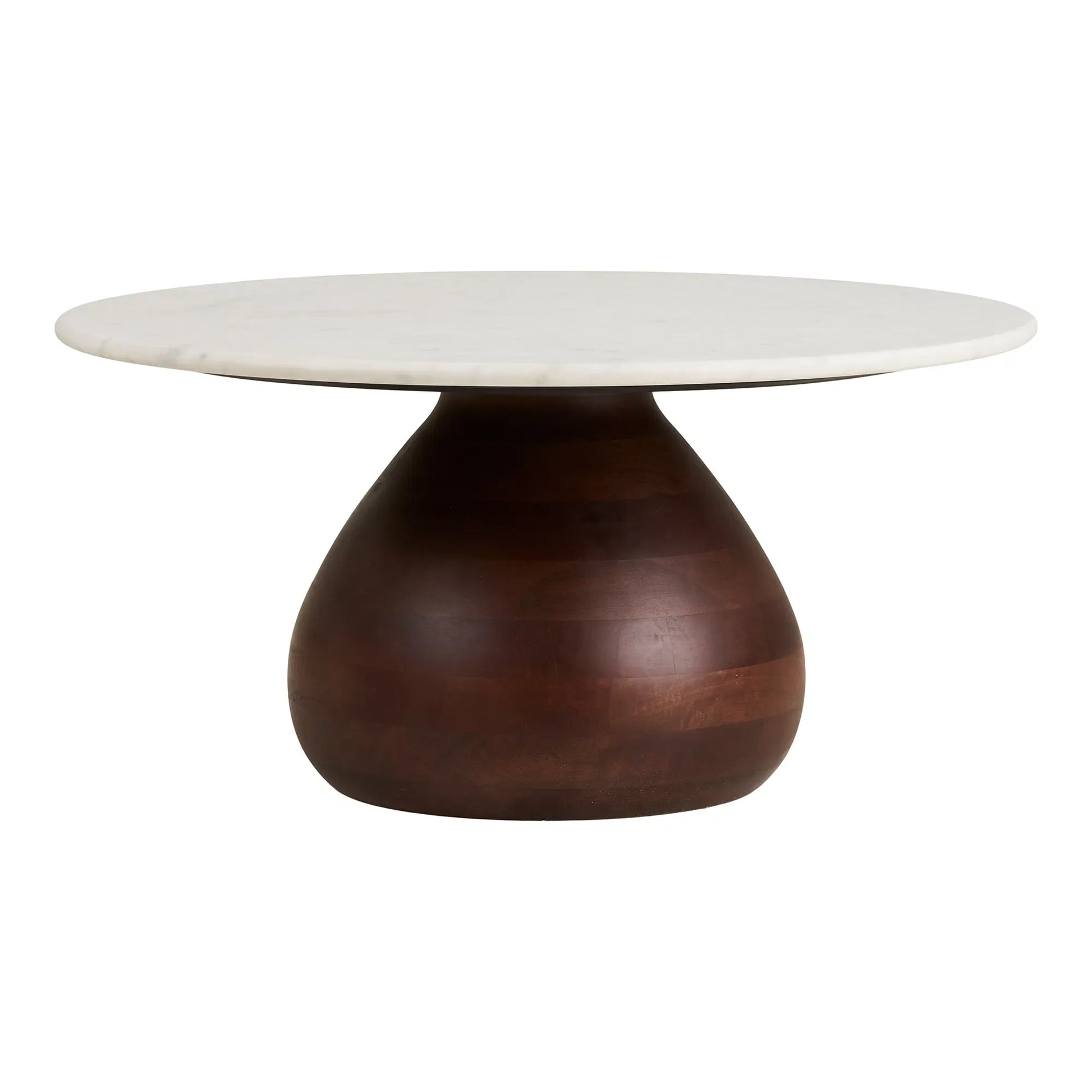 Luxusbetten24 Marvella Couchtisch Marmorplatte Braun