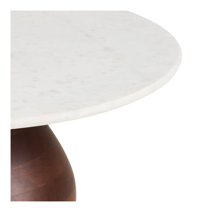 Luxusbetten24 Marvella Couchtisch Marmorplatte Braun