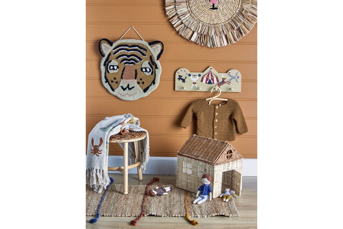 Kinder-Garderobe Naomi – Bunte Wandgarderobe Mit Zirkusmotiv Für Kinderzimmer