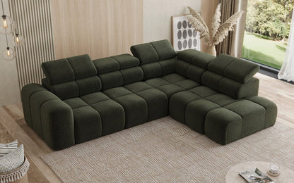 Luxusbetten24 Designer Mia L Maxi Sofa in Chenille
