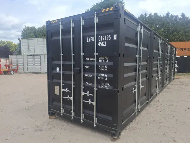 Rhino-Cross-Containers 2025 Contenitore High Cube 40ft Nero 4 Porte