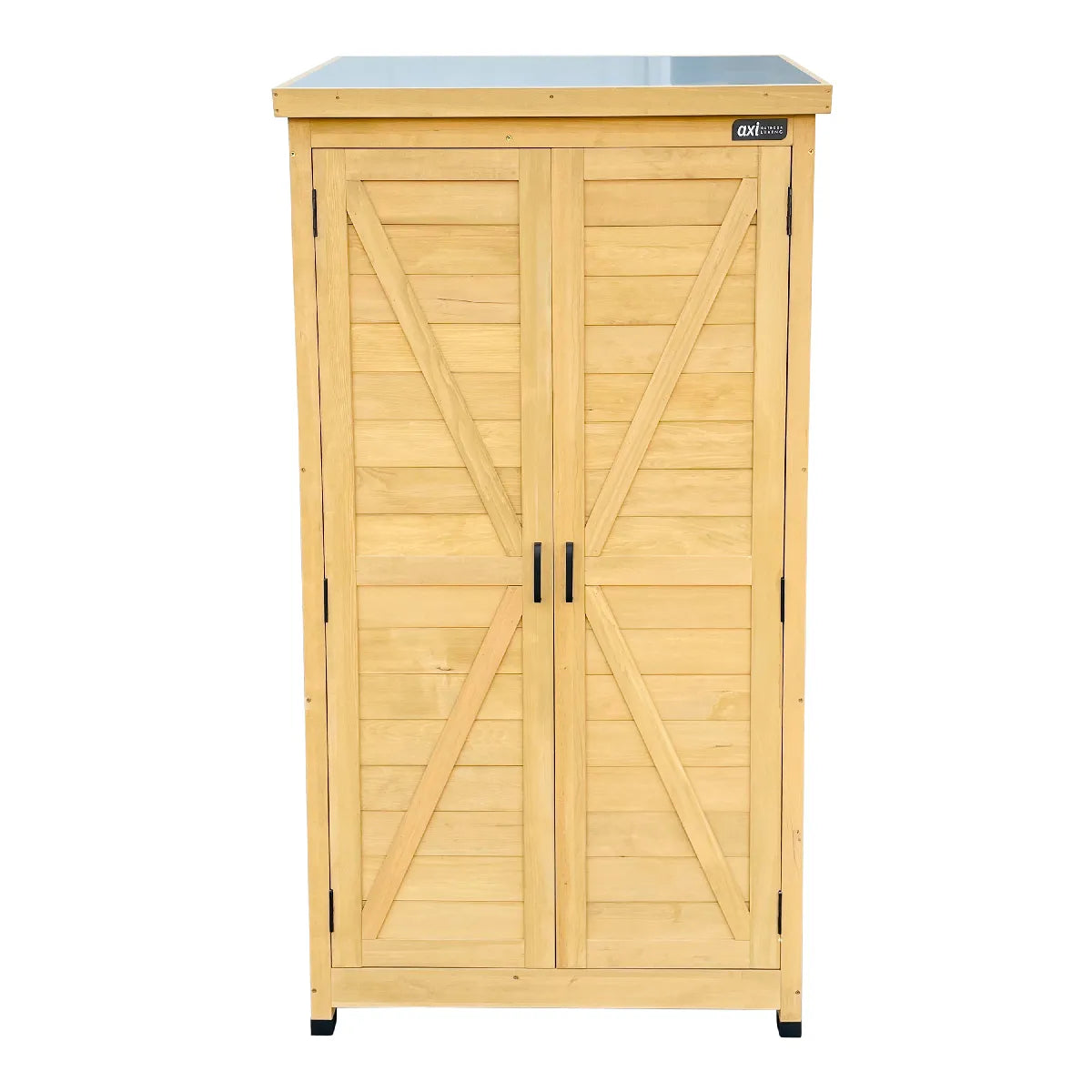 Axi House Armario de Jardín Madera de Pino 0.85×0.85×1.74 m