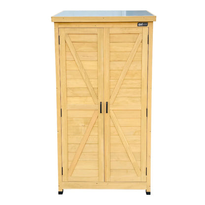 Axi House Armario de Jardín Madera de Pino 0.85×0.85×1.74 m