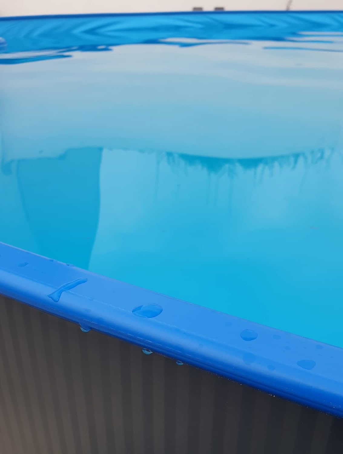 Contenedores Ejido Piscina a Parete Acciaio 350x120 cm Antracita