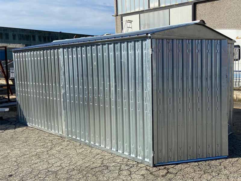 Zinkblech-Garage 1,70 m für Motorrad, Leicht und Witterungsbeständig, Einfaches Setup