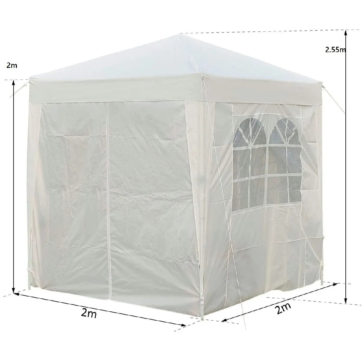 BCELEC Tonnelle Jardin Plegable 2x2 m Blanco
