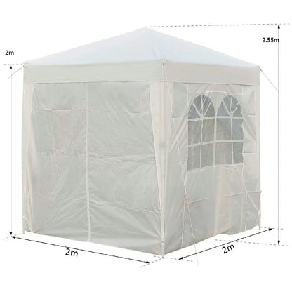 BCELEC Tonnelle Jardin Plegable 2x2 m Blanco