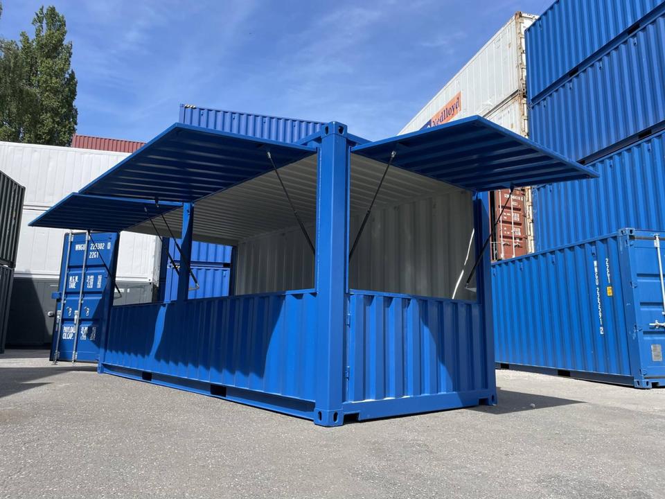 Contenedores Ejido Contenitore Bar Blu 20 Piedi