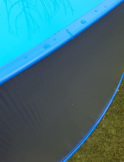 Contenedores Ejido Piscina a Parete Acciaio 350x120 cm Antracita