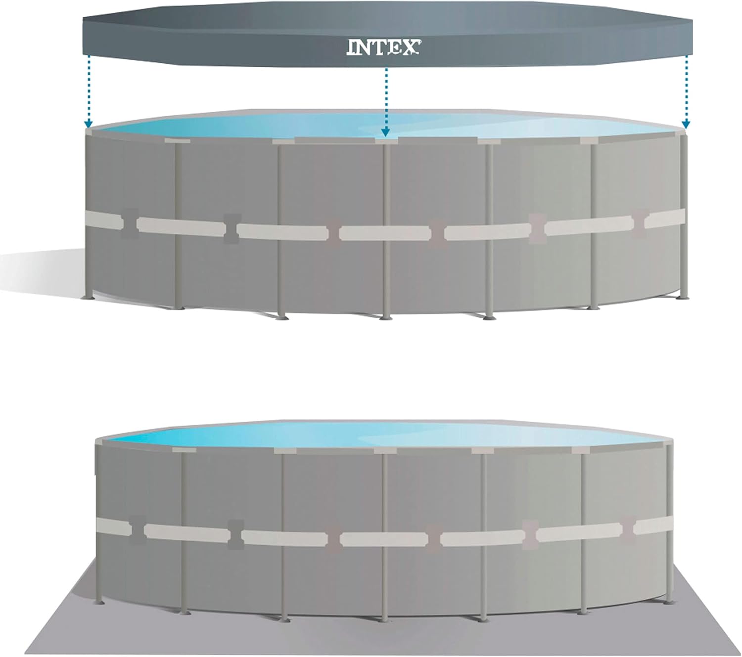 Intex Ultra XTR Frame Piscina Elevata Rotonda 549 × 132 cm 26 L
