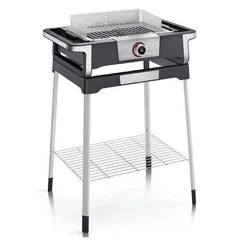 Severin PG8118 Barbacoa Eléctrica 3000W Negro/Acero Inoxidable