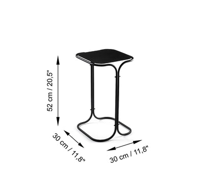 Luxusbetten24 Orento Modernes Couchtisch Schwarz Metallgestell Design Wohnzimmer
