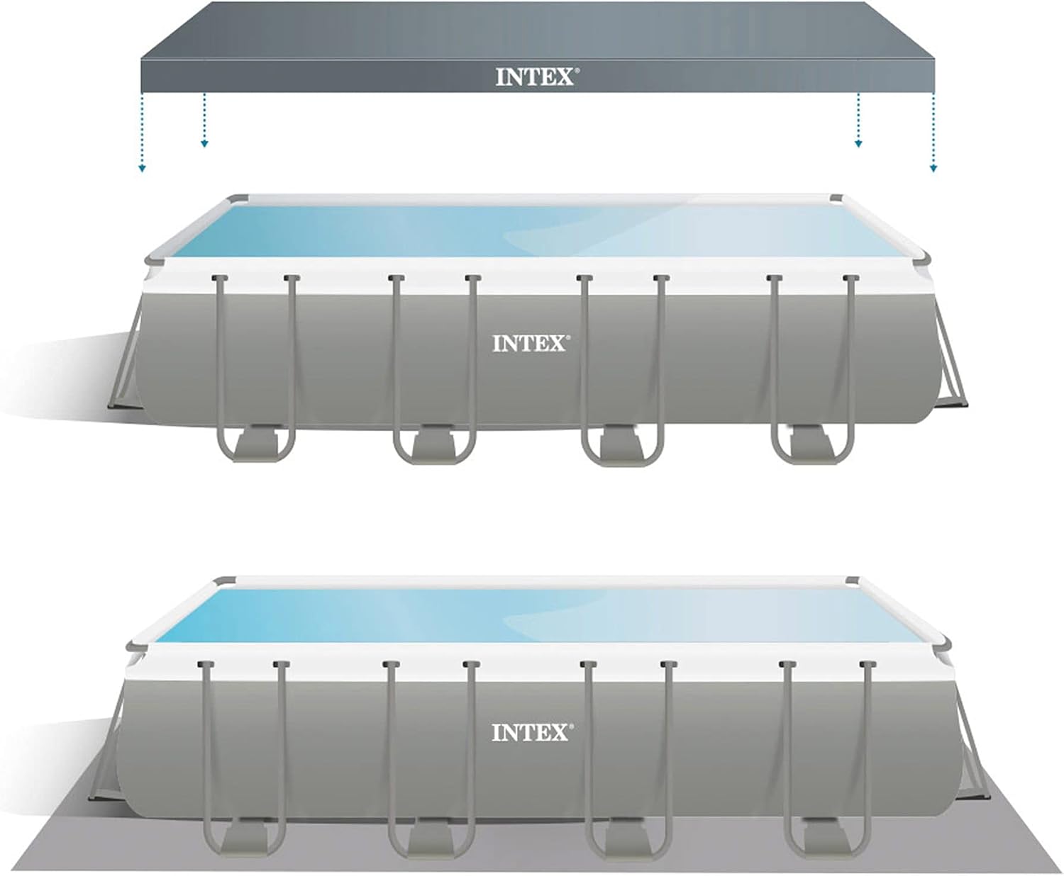 INTEXUltra XTR Frame Piscina Rettangolare 549x274x132 cm con Depuratore