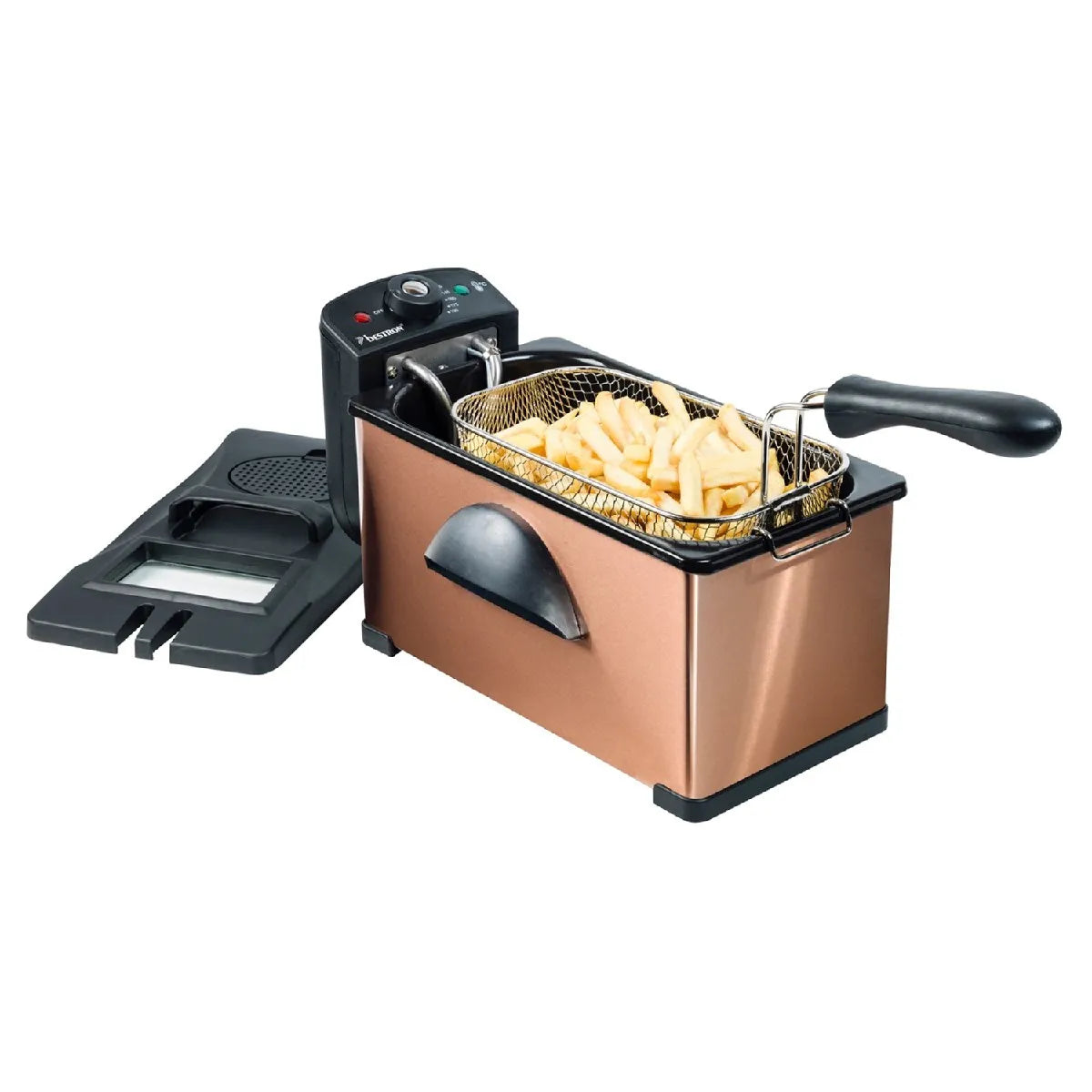 Bestron AF370CO Freidora 3,5 L Colección Copper 2200W