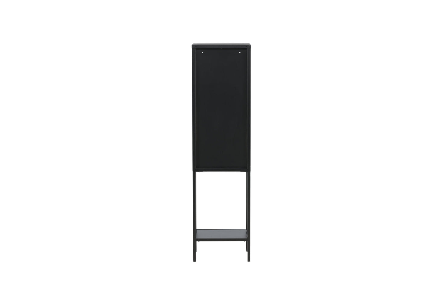 Luxusbetten24 Tero Vitrine, Hochwertige Glasfront, Schwarz, für Wohnbereich