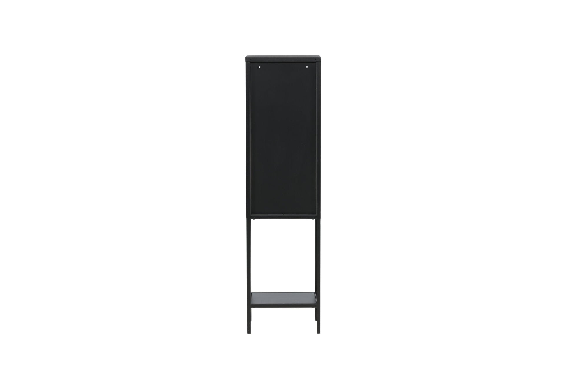 Luxusbetten24 Tero Vitrine, Hochwertige Glasfront, Schwarz, für Wohnbereich