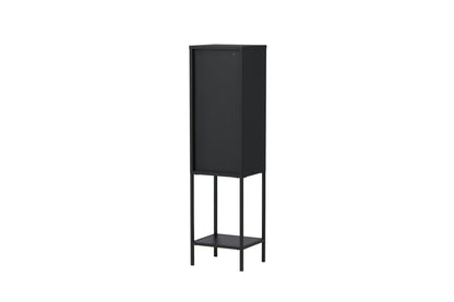 Luxusbetten24 Tero Vitrine, Hochwertige Glasfront, Schwarz, für Wohnbereich