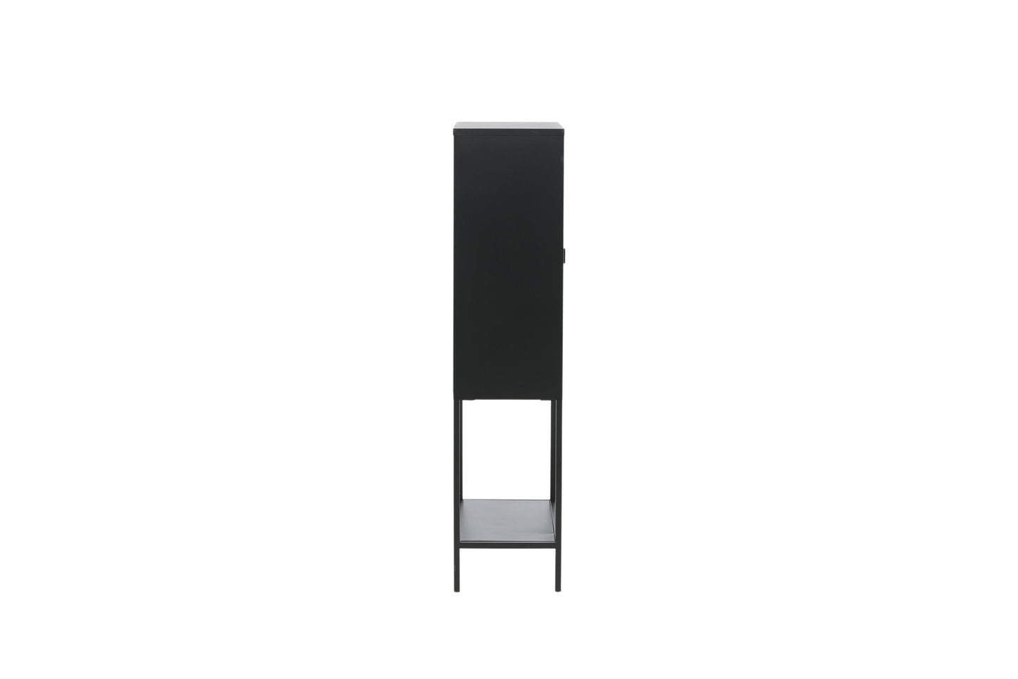 Luxusbetten24 Varda Vitrine mit Glastüren Schwarz