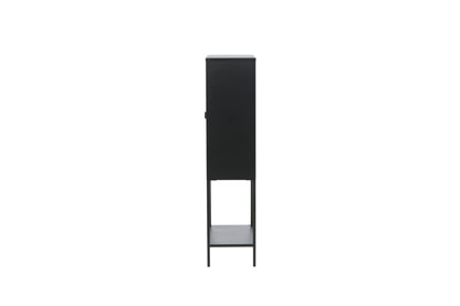 Luxusbetten24 Varda Vitrine mit Glastüren Schwarz