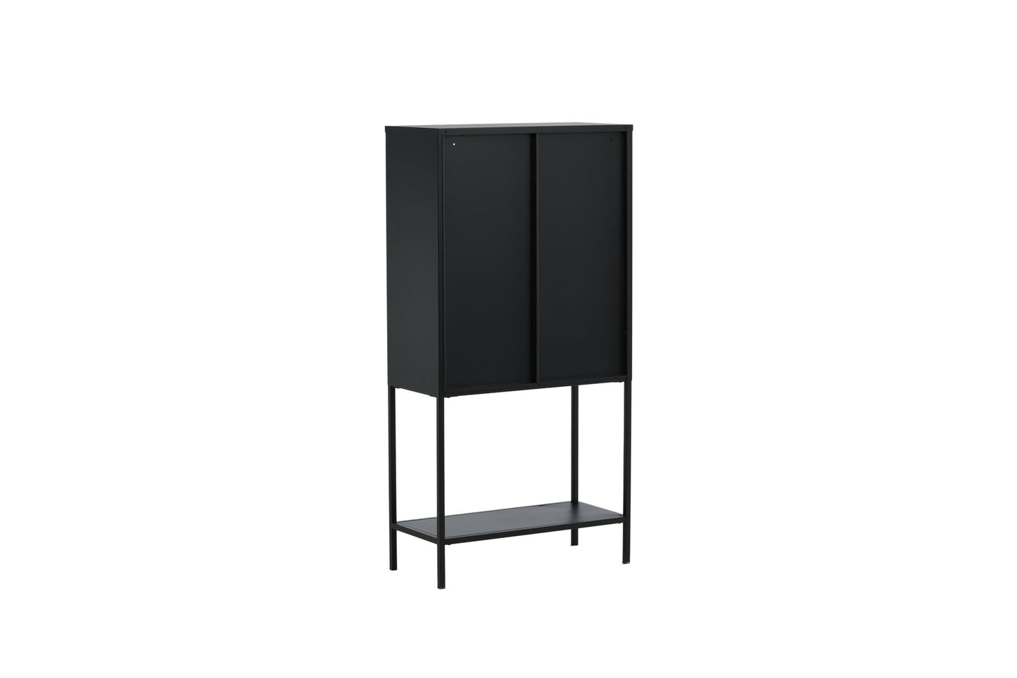 Luxusbetten24 Varda Vitrine mit Glastüren Schwarz