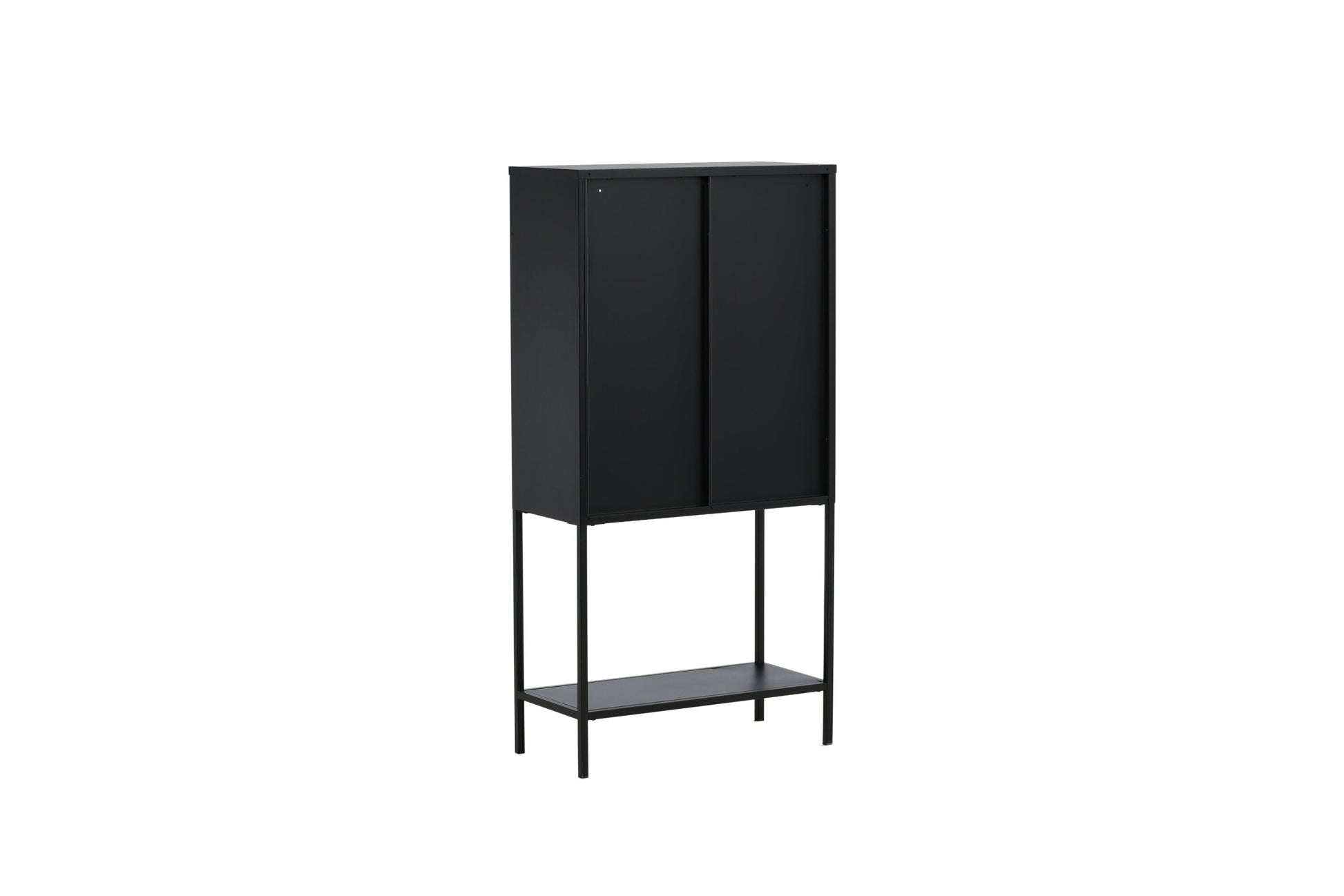 Luxusbetten24 Varda Vitrine mit Glastüren Schwarz