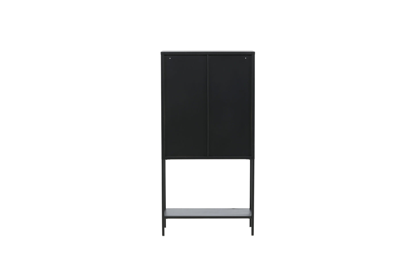 Luxusbetten24 Varda Vitrine mit Glastüren Schwarz