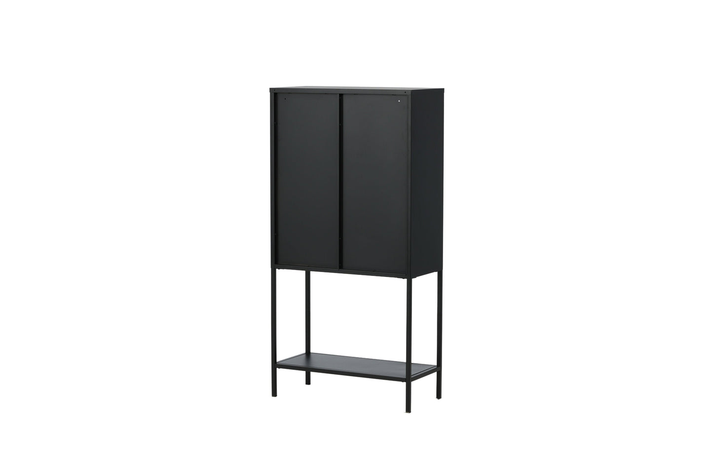 Luxusbetten24 Varda Vitrine mit Glastüren Schwarz