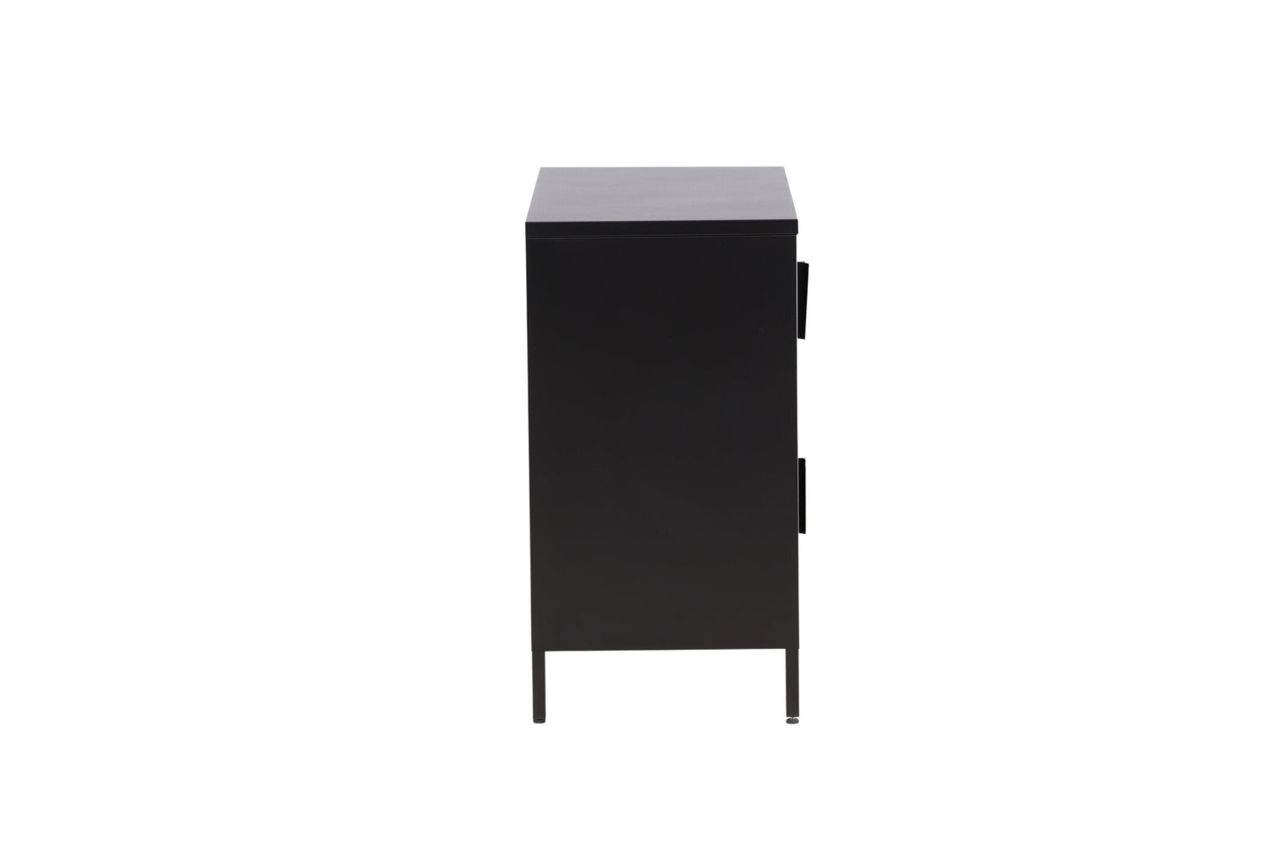 Kommode Berit Industrial Design Schwarz, Elegante Aufbewahrung für Wohnzimmer
