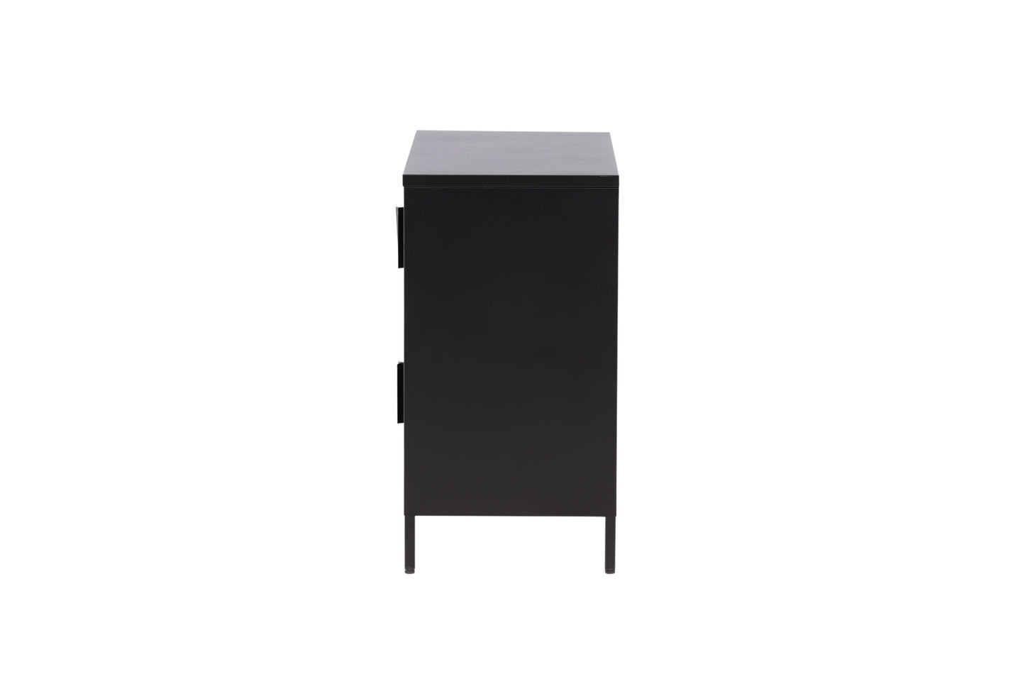 Kommode Berit Industrial Design Schwarz, Elegante Aufbewahrung für Wohnzimmer