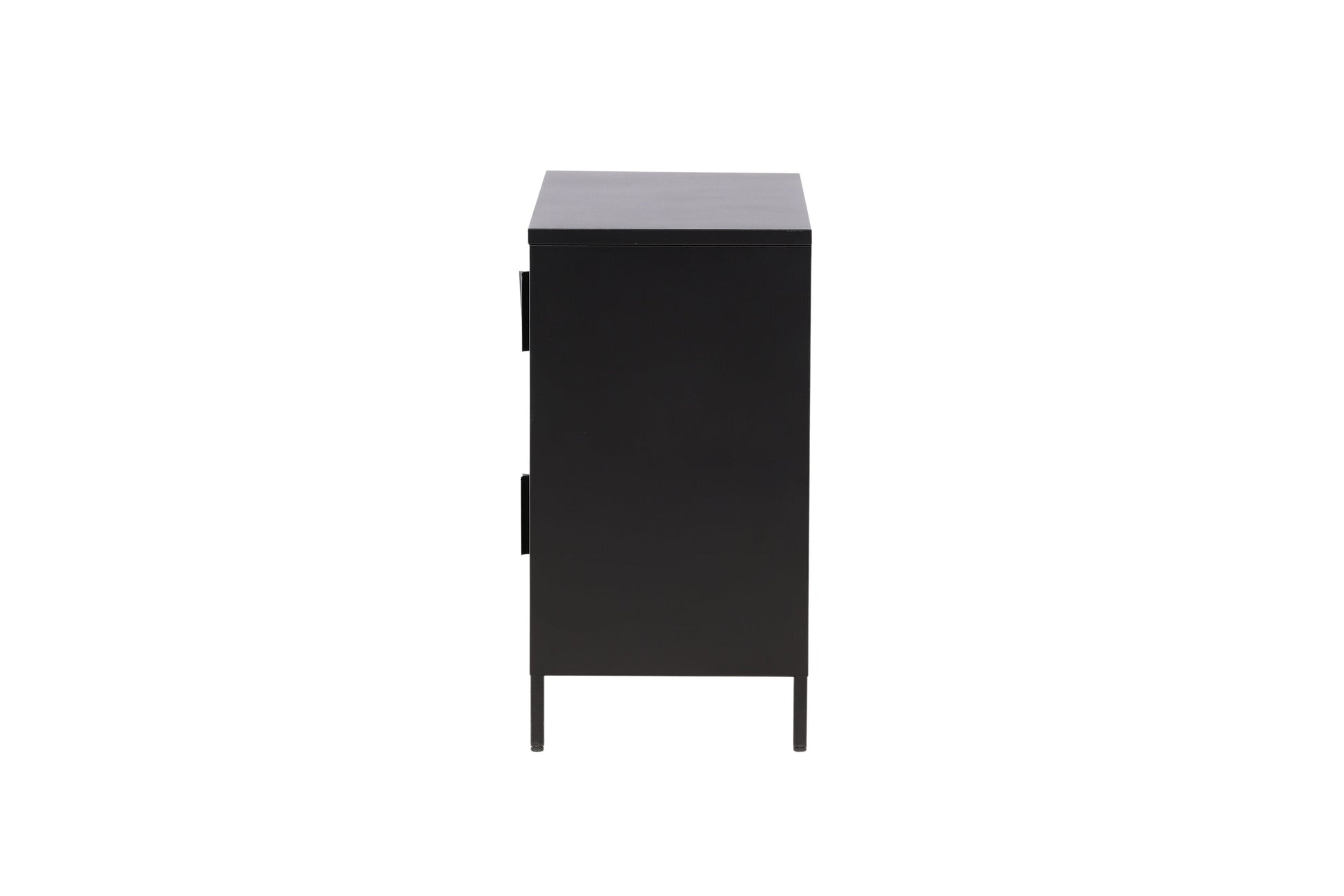 Kommode Berit Industrial Design Schwarz, Elegante Aufbewahrung für Wohnzimmer