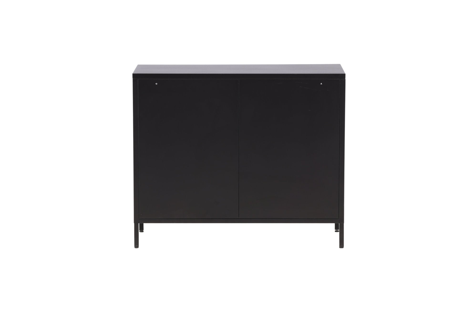 Kommode Berit Industrial Design Schwarz, Elegante Aufbewahrung für Wohnzimmer