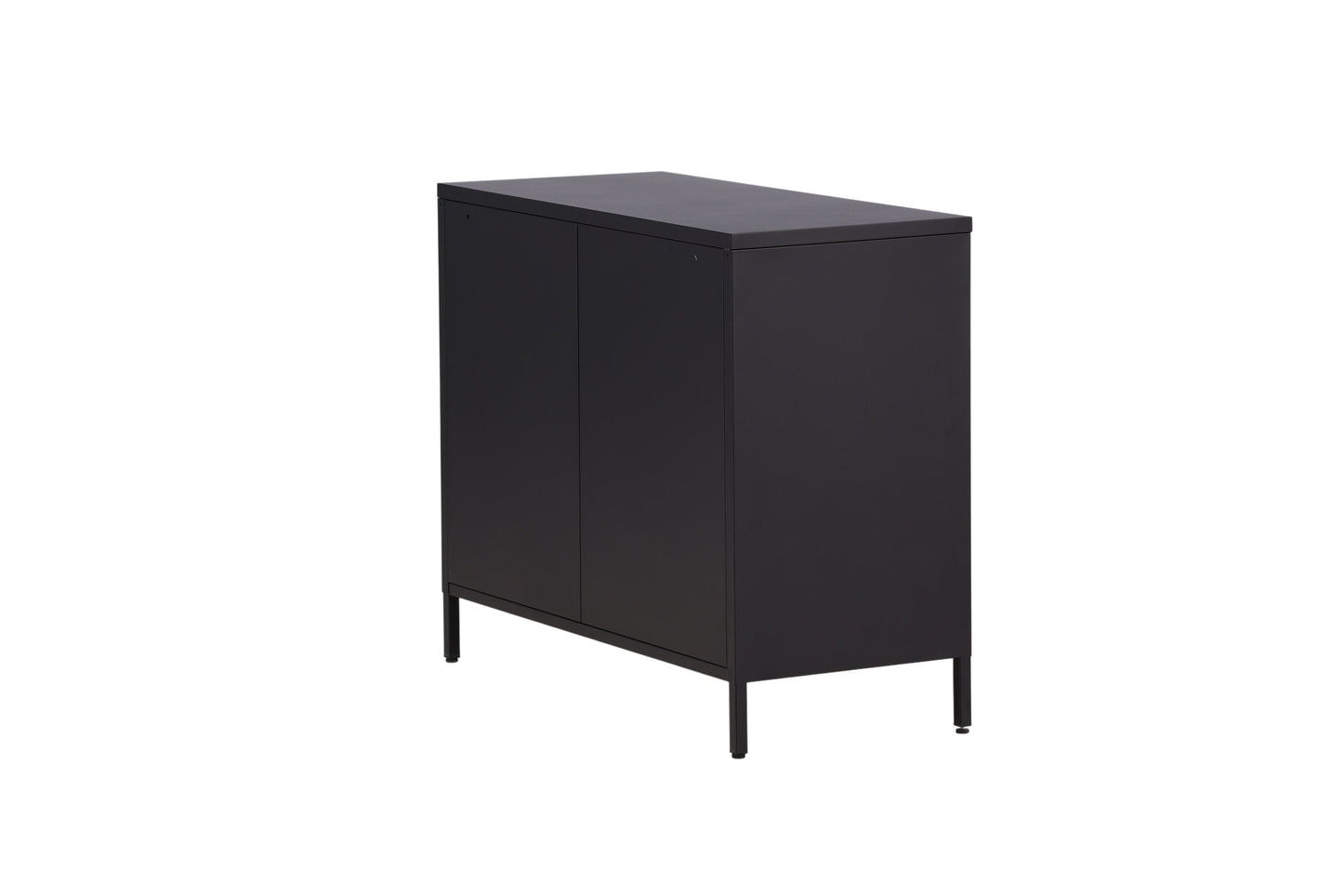 Kommode Berit Industrial Design Schwarz, Elegante Aufbewahrung für Wohnzimmer