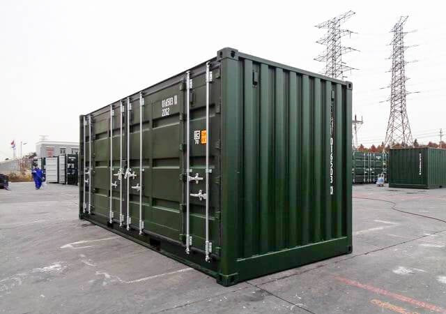 Contenedores Ejido Contenitore Marittimo 20 Pz Open Side Verde