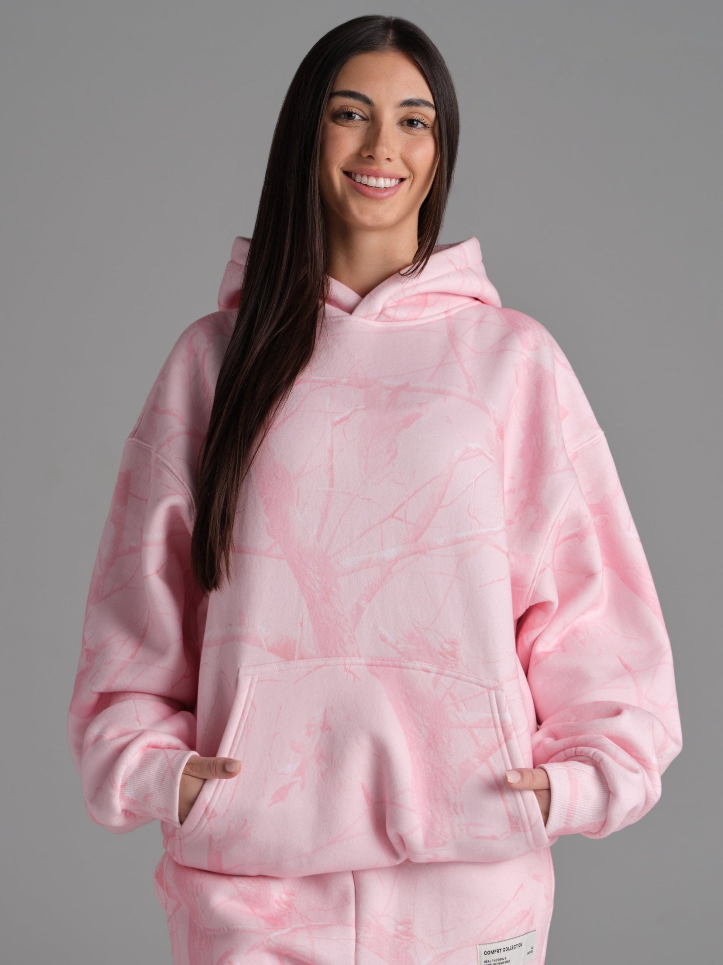 Comfrt Camo Kapuzenpullover Schweres Weiches Camouflage Design Unisex