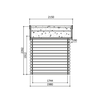 Abri Jardin Bois Solid Saran MKR00000005791