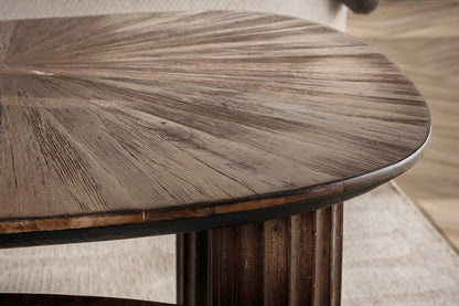Couchtisch Kivara - 2er Set aus hochwertigem Teakholz im Viereck-Design
