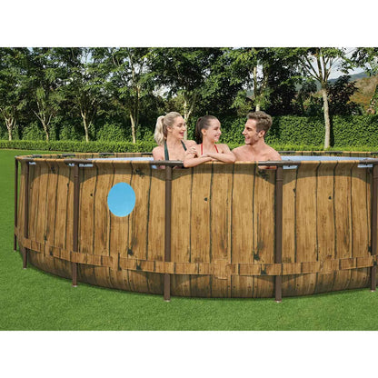 Bestway SwimVista Piscina Tubular Redonda con Ventanas Ø 5,49 x 1,22 m