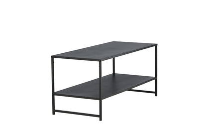 Luxusbetten24 Baar Beistelltisch mit Ablagefläche, Schwarz, Modernes Design