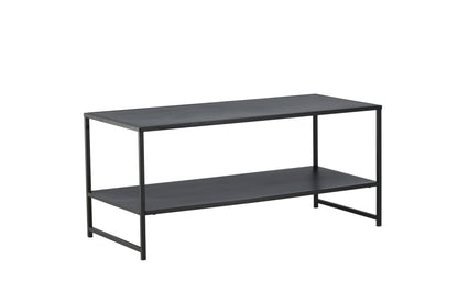 Luxusbetten24 Baar Beistelltisch mit Ablagefläche, Schwarz, Modernes Design