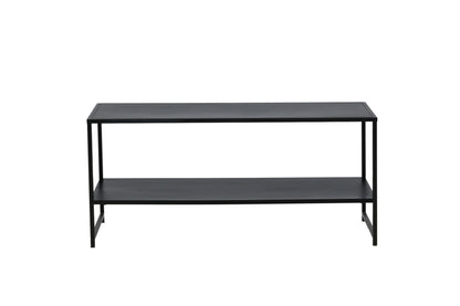 Luxusbetten24 Baar Beistelltisch mit Ablagefläche, Schwarz, Modernes Design