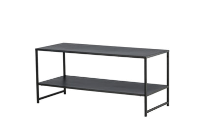 Luxusbetten24 Baar Beistelltisch mit Ablagefläche, Schwarz, Modernes Design