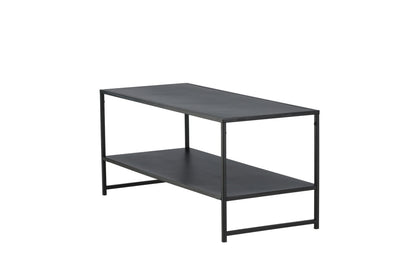 Luxusbetten24 Baar Beistelltisch mit Ablagefläche, Schwarz, Modernes Design